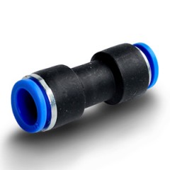 Фитинги соединительные для пневмотрубки прямые PUC Фитинги соединительные для пневмотрубки прямые PUC